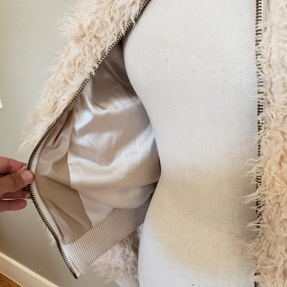 Chaser Faux Lamby bomber Jacket